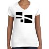 Women's Fine Jersey V-Neck Tee Thumbnail