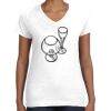 Women's Fine Jersey V-Neck Tee Women's Fine Jersey V-Neck Tee Thumbnail