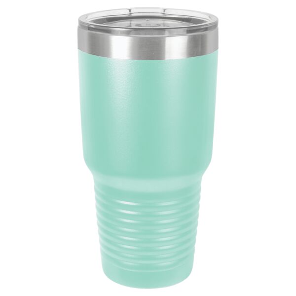 Polar Camel 30 oz. Coral Ringneck Vacuum Insulated Tumbler w/Lid & Silver Ring  Thumbnail