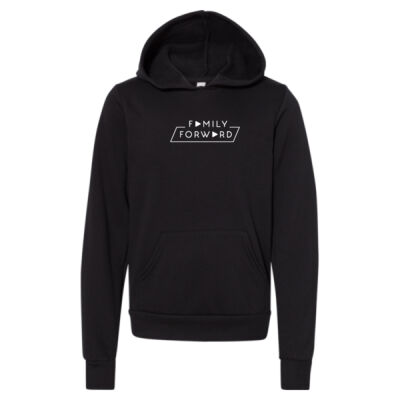 3719Y Bella + Canvas Youth Sponge Fleece Pullover Hooded Sweatshirt Printed Thumbnail