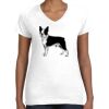 Women's Fine Jersey V-Neck Tee Thumbnail