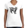 Women's Fine Jersey V-Neck Tee Thumbnail