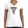 Women's Fine Jersey V-Neck Tee Women's Fine Jersey V-Neck Tee Thumbnail