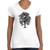 Women's Fine Jersey V-Neck Tee Thumbnail