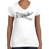 Women's Fine Jersey V-Neck Tee Women's Fine Jersey V-Neck Tee Thumbnail