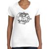 Women's Fine Jersey V-Neck Tee Women's Fine Jersey V-Neck Tee Thumbnail