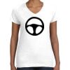 Women's Fine Jersey V-Neck Tee Women's Fine Jersey V-Neck Tee Thumbnail