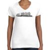 Women's Fine Jersey V-Neck Tee Women's Fine Jersey V-Neck Tee Thumbnail