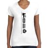 Women's Fine Jersey V-Neck Tee Women's Fine Jersey V-Neck Tee Thumbnail